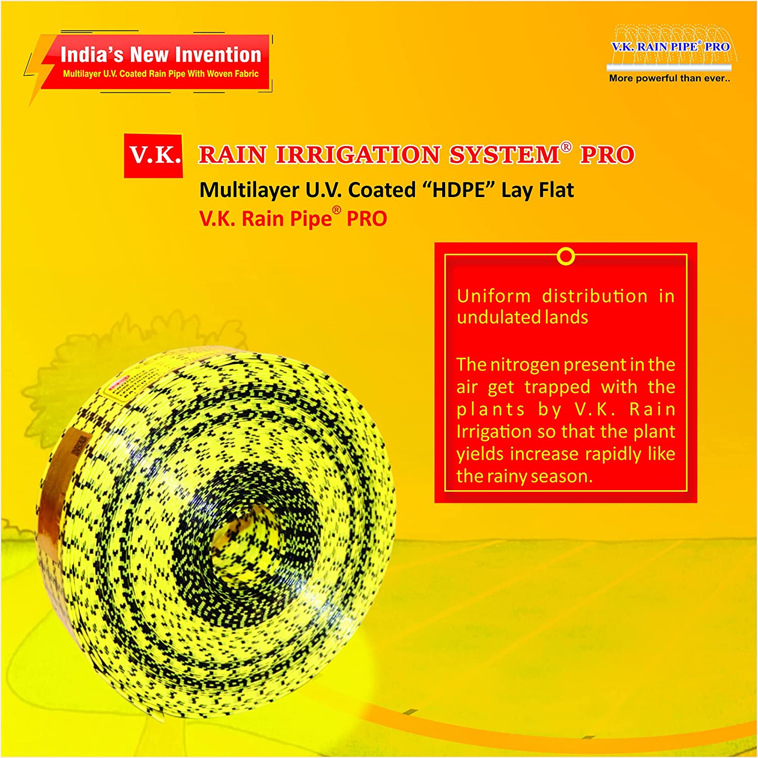 V.K. Rain Pipe Irrigation System PRO